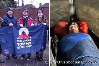 Dagenham: Royal British Legion members in sleep out fundraiser