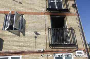 Britannia Close Erith flat fire: Woman rescued