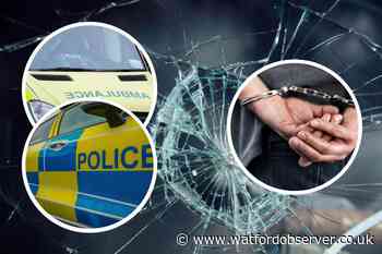 Arrest after A405 crash with Land Rover hospitalises two