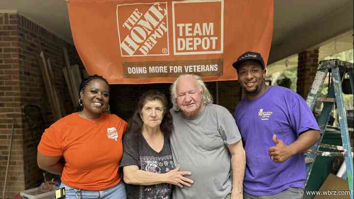 Volunteer groups work to repair veteran's flood-damaged home