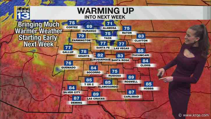 Calm and cool today, warmer weather on the way