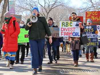 'I believe in saving the land': Protesters speak out in Saskatoon against banks' fossil fuel project funding