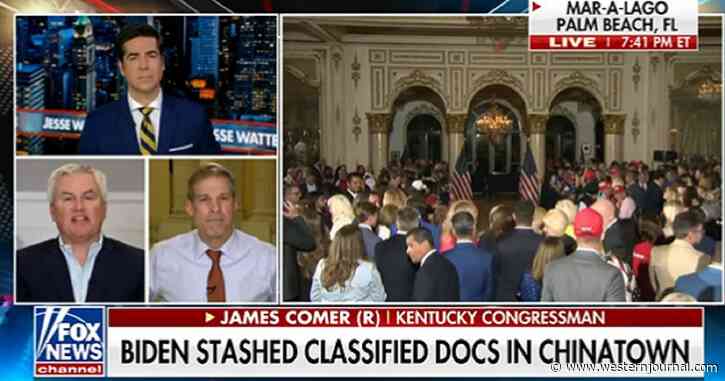 Joe Biden Classified Documents Bomb Dropped Live on Jesse Watters' Show