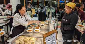50,000 meals a day served and they queue for Aussie beef