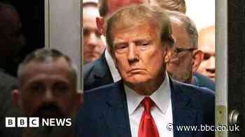 Donald Trump's historic court appearance in 77 seconds