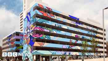 Nelson Gate: Colourful mural unveiled for city building