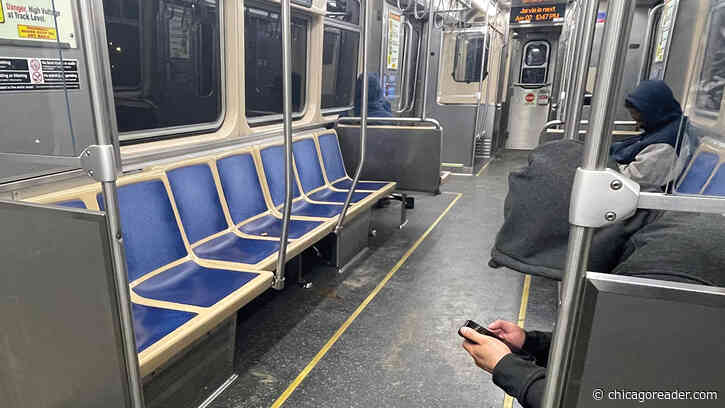 Best action to take when an unhoused Chicagoan is sleeping across three seats on the train