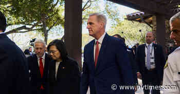 U.S. Tensions With China on Display as McCarthy Hosts Taiwan’s Leader