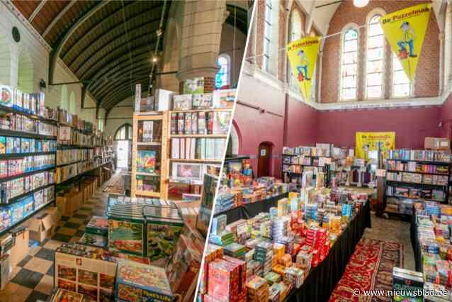 “Grootste puzzelwinkel ter wereld” is gevestigd in voormalige kerk in Willebroek