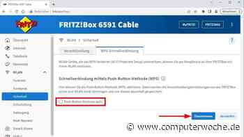 Fritzbox: WPS deaktivieren