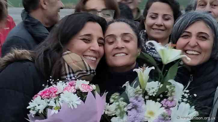 Trade unionist Gonul Erden released from prison in Turkey