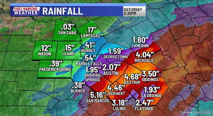LIVE: Widespread rain over the next 48 hours