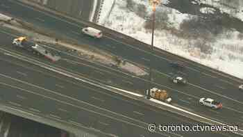 Highway 401 collision leaves 1 person with life-threatening injuries