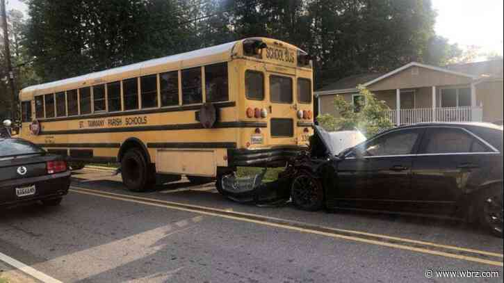 Three students have minor injuries after bus was rear-ended in Slidell