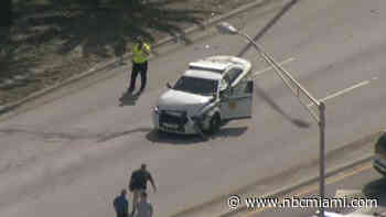 Miami-Dade Police Sergeant Among 2 Hospitalized After Crash in Hialeah Gardens