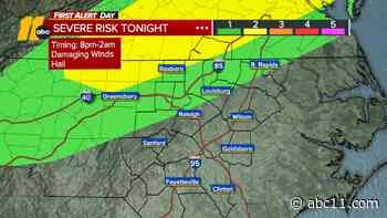 LIVE RADAR: Severe weather risk this afternoon, damaging winds and hail main threats