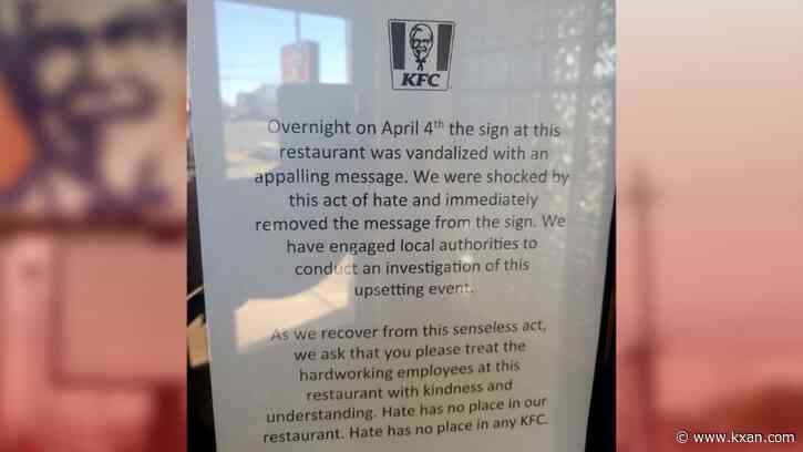 KFC releases official statement over ‘appalling’ sign at Texas location