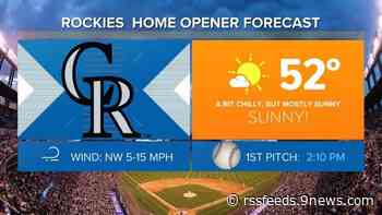 Rockies' home opener weather forecast