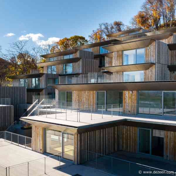 Kengo Kuma nestles staggered housing complex on Japanese hillside