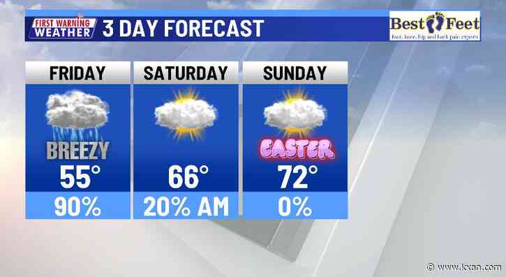 Widespread rain ahead of drier, milder weekend