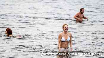 Anbaden am Wannsee bei 8 Grad Wassertemperatur