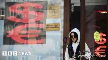 Russian rouble falls to lowest value for a year