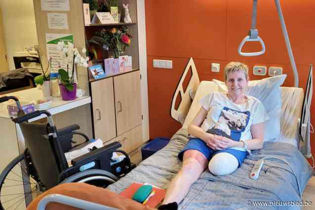 Steunactie geeft Danielle (64) extra moed om terug te vechten na beenamputatie door ongeval: “Met prothese kan ik weer normaal leven leiden”