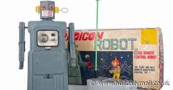 Rare 1950s' toy robot left in loft for decades sells for £8k at auction