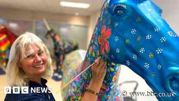 In pictures: Artists start painting city unicorns in public