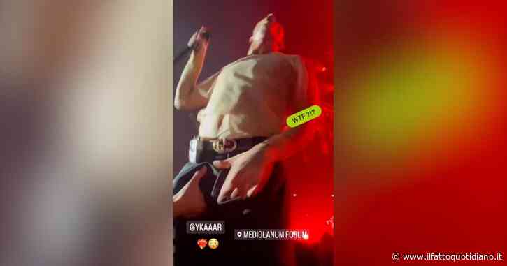 Fan tocca le parti intime di Damiano durante il concerto dei Maneskin a Milano e lui reagisce così: il video della molestia è virale