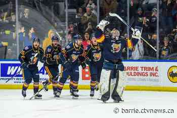Franchise-first goalie goal helps give Barrie Colts 3-2 series lead