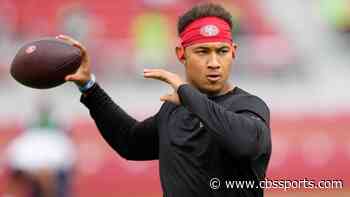 49ers QB Trey Lance crashes Patrick Mahomes throwing session with Chiefs wide receivers