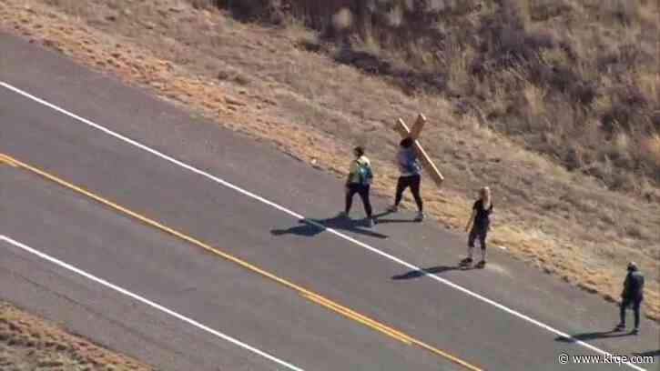 Photos: Sky News 13 flies over El Santuario de Chimayó and Tomé Hill pilgrimages