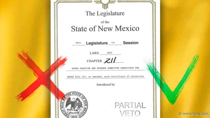 Governor vetoes large portions of New Mexico tax bill