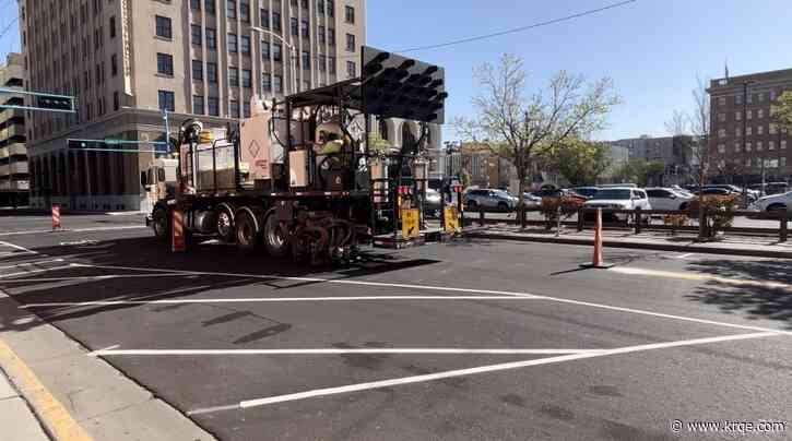 Drivers confused over downtown Albuquerque striping modifications