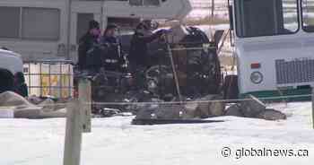 Calgary police, RCMP descend on Chestermere acreage for investigation