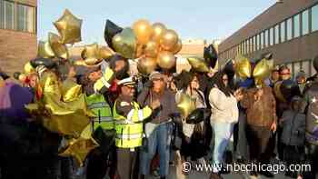 Fallen Chicago Firefighter Jermaine Pelt Remembered at Balloon Release