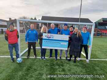 Darwen's walking football team gets £700 donation