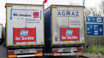 Lkw-Fahrerstreik auf Raststätte dauert an