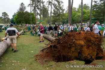 Masters Resumes 2nd Round After Storms Fell Trees at Augusta