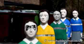 City installs creepy bollards shaped like schoolchildren