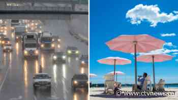 Easter weekend bringing 200 mm of rain, 20 C to some parts of Canada