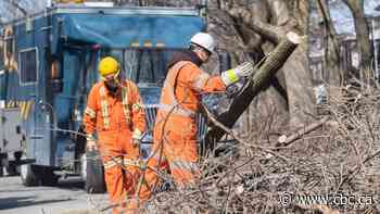Hydro-Québec crews work to restore power to hundreds of thousands still in the dark