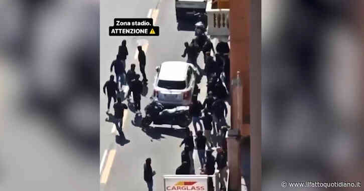 Genova, il video degli scontri tra gli ultras di Sampdoria e Cremonese: la guerriglia in strada