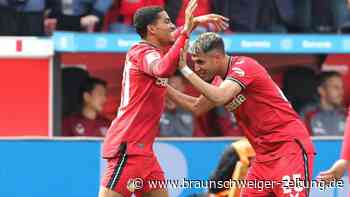 Sieg im Verfolgerduell: Bayer zieht an Frankfurt vorbei