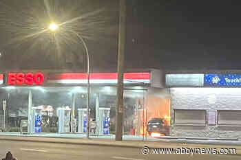 Vehicle that caught fire at Chilliwack gas station in middle of night may have been stolen