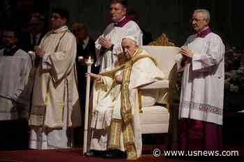 Pope Francis Returns to Public Eye for Easter Vigil Mass