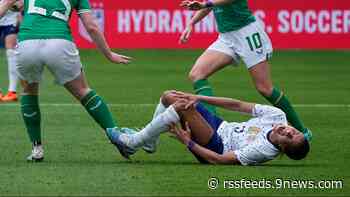 Colorado's Mallory Swanson injures left knee in US match against Ireland