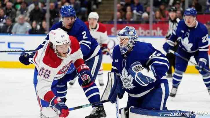 Marner sets career-high for points in a season, Maple Leafs hammer Canadiens 7-1