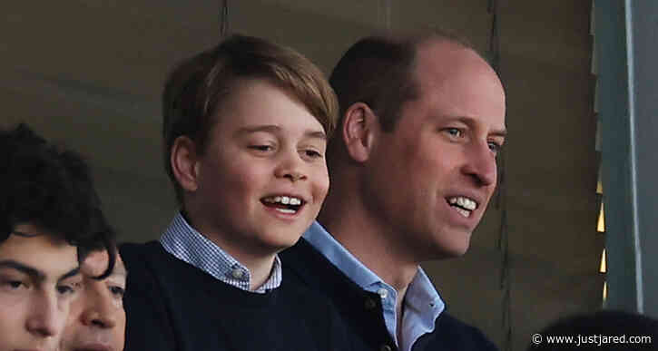 Prince William Brings Prince George to Premier League Match in England